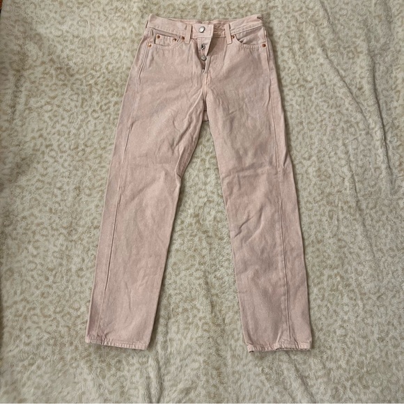 Pink Levi High Wasted Jeans - Picture 2 of 6